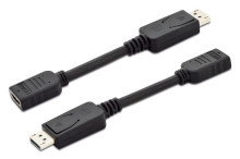 DIGITUS DisplayPort auf HDMI Adapter, schwarz