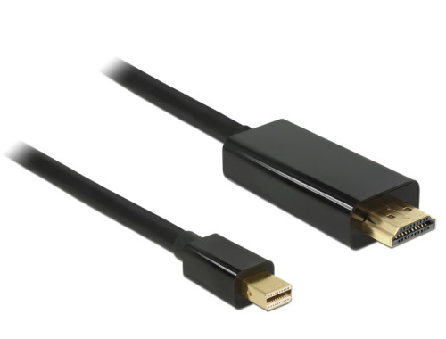 Delock mini-DisplayPort auf HDMI - 2m, schwarz