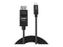 LINDY USB Typ C an DisplayPort 4K60 Adapterkabel 2m 3840x2160 bei 60Hz 8bit 4:4:4