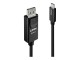LINDY USB Typ C an DisplayPort 4K60 Adapterkabel 2m 3840x2160 bei 60Hz 8bit 4:4:4